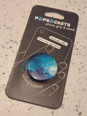 PopSocket Phone Grip & Stand - Ocean Blue Marble